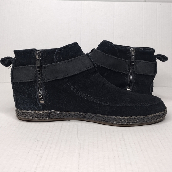 UGG Sloane Women's Buckle Suede Side Zip Winter Ankle Booties Size 8 - Picture 6 of 14